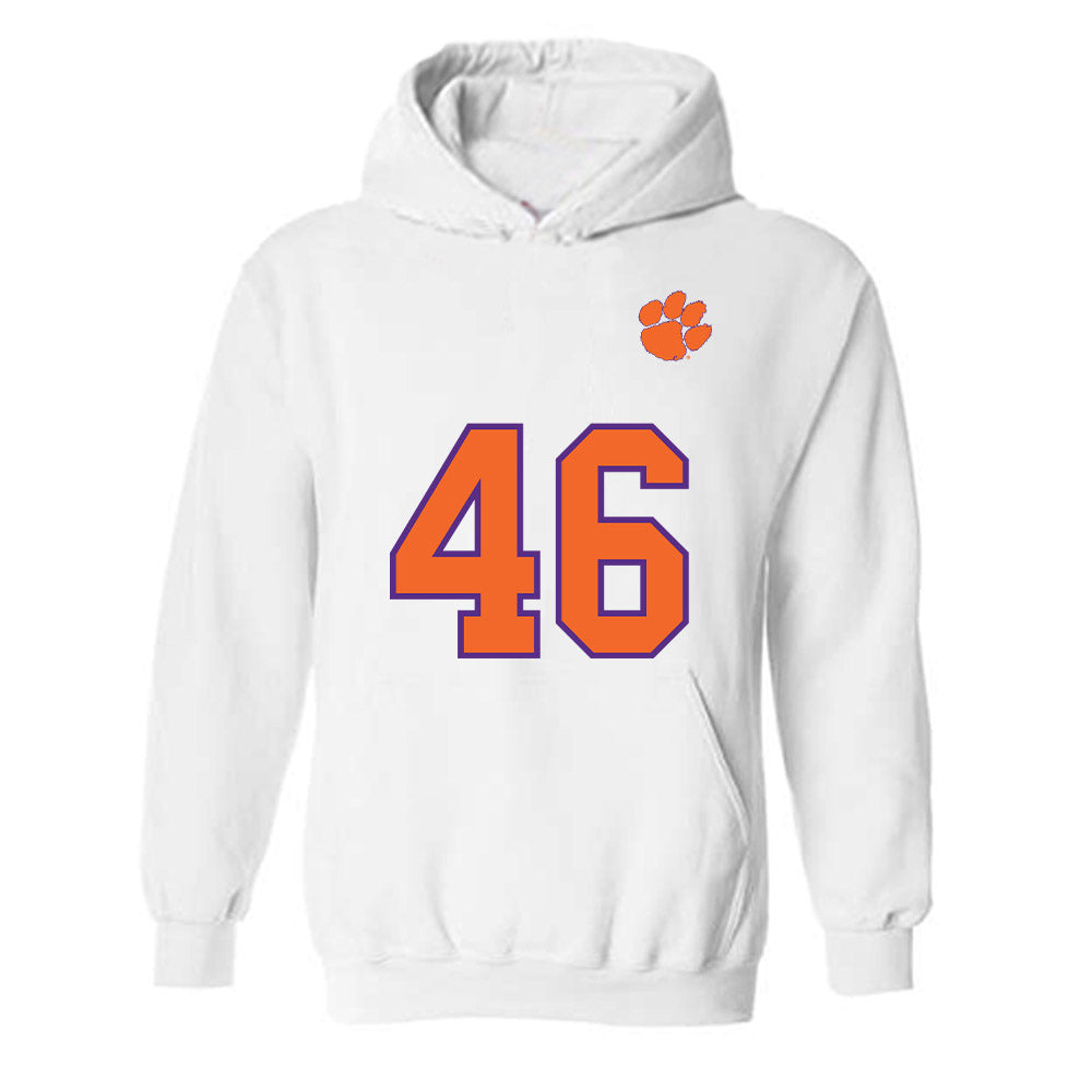 Clemson - NCAA Football : Philippe Kabasele - Replica Shersey Hooded Sweatshirt