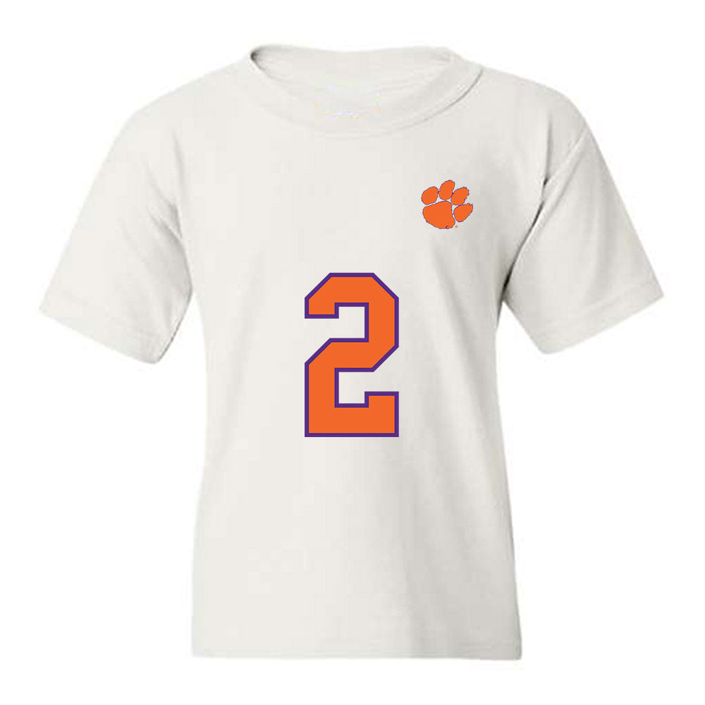 Clemson - NCAA Football : Cade Klubnik - Replica Shersey Youth T-Shirt-0