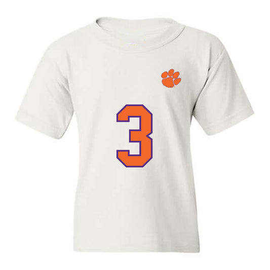 Clemson - NCAA Football : Elliot Washington II - Replica Shersey Youth T-Shirt-0