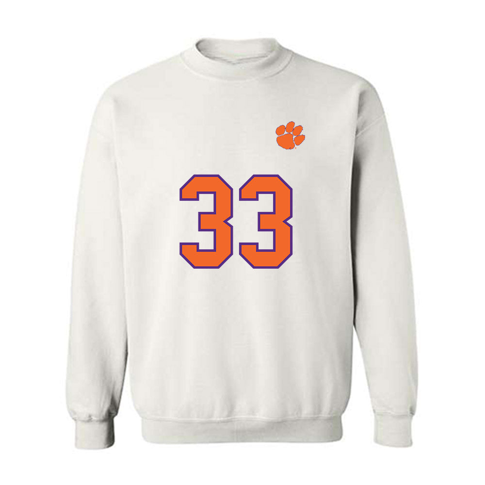 Clemson - NCAA Football : Griffin Batt - Replica Shersey Crewneck Sweatshirt-0