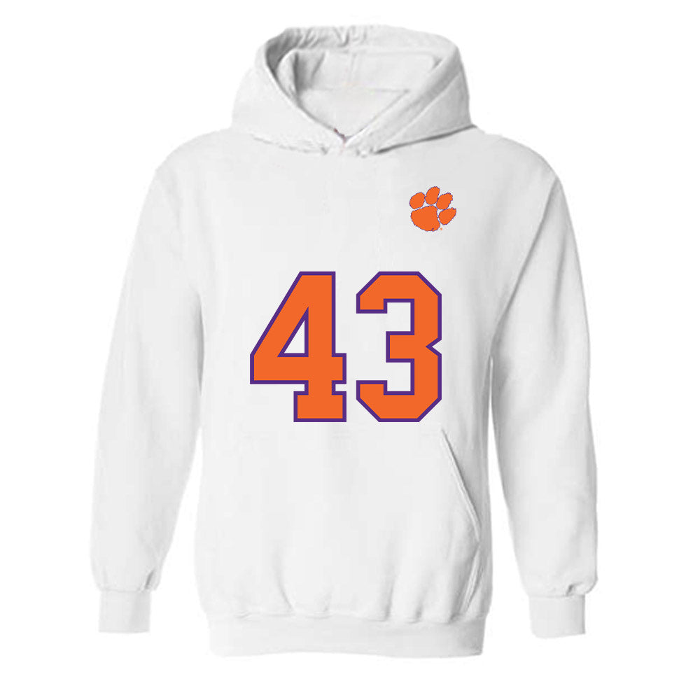 Clemson - NCAA Football : Billy Wilkes - Replica Shersey Hooded Sweatshirt-0