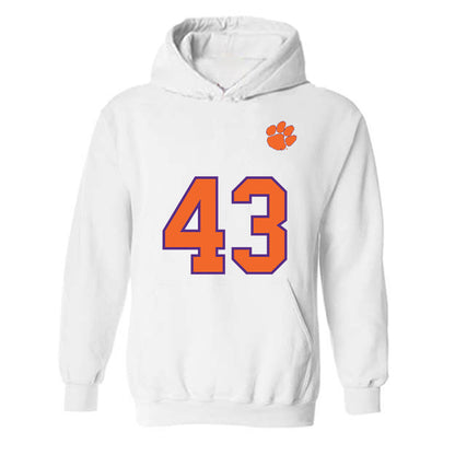 Clemson - NCAA Football : Billy Wilkes - Replica Shersey Hooded Sweatshirt-0