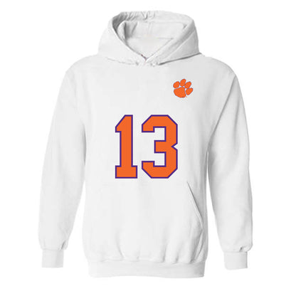 Clemson - NCAA Football : Parker Fulghum - Replica Shersey Hooded Sweatshirt-0