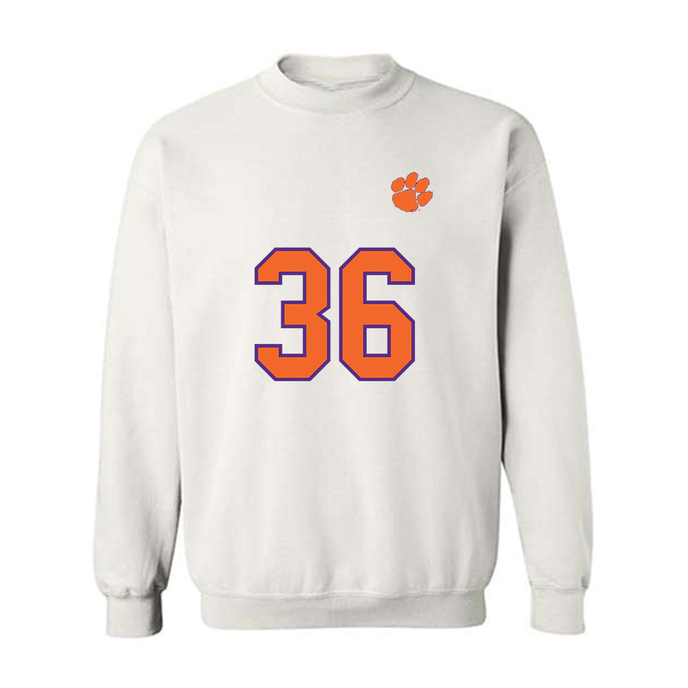Clemson - NCAA Football : Quinn Castner - Replica Shersey Crewneck Sweatshirt-0