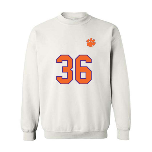 Clemson - NCAA Football : Quinn Castner - Replica Shersey Crewneck Sweatshirt-0