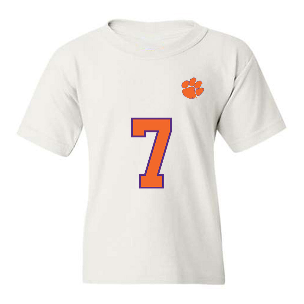 Clemson - NCAA Football : Logan Brooking - Replica Shersey Youth T-Shirt-0