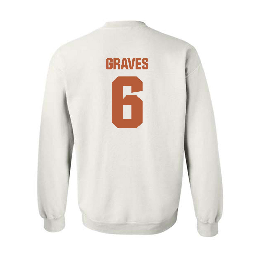 Texas - NCAA Women's Basketball : Sarah Graves - Crewneck Sweatshirt-1