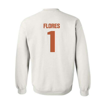 Texas - NCAA Baseball : Jalin Flores - Crewneck Sweatshirt-1