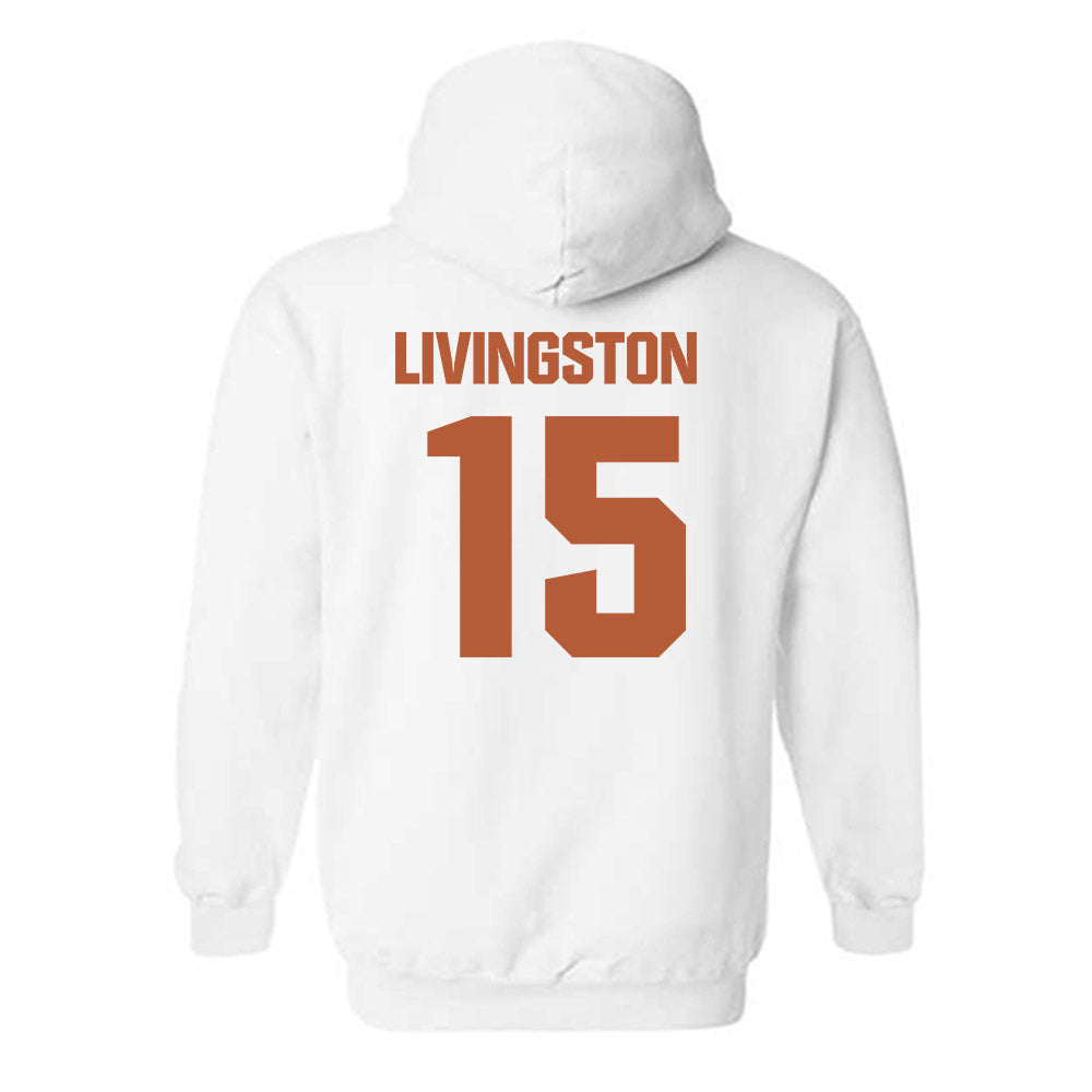 Texas - NCAA Baseball : Josh Livingston - Classic Shersey Hooded Sweatshirt-1