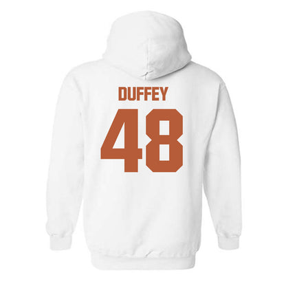 Texas - NCAA Football : Jackson Duffey - Classic Shersey Hooded Sweatshirt-1