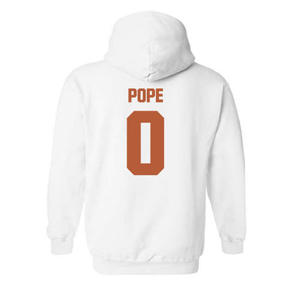 Texas - NCAA Men's Basketball : Jordan Pope - Classic Shersey Hooded Sweatshirt-1