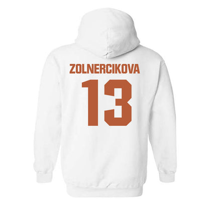 Texas - NCAA Beach Volleyball : Karin Zolnercikova - Classic Shersey Hooded Sweatshirt-1