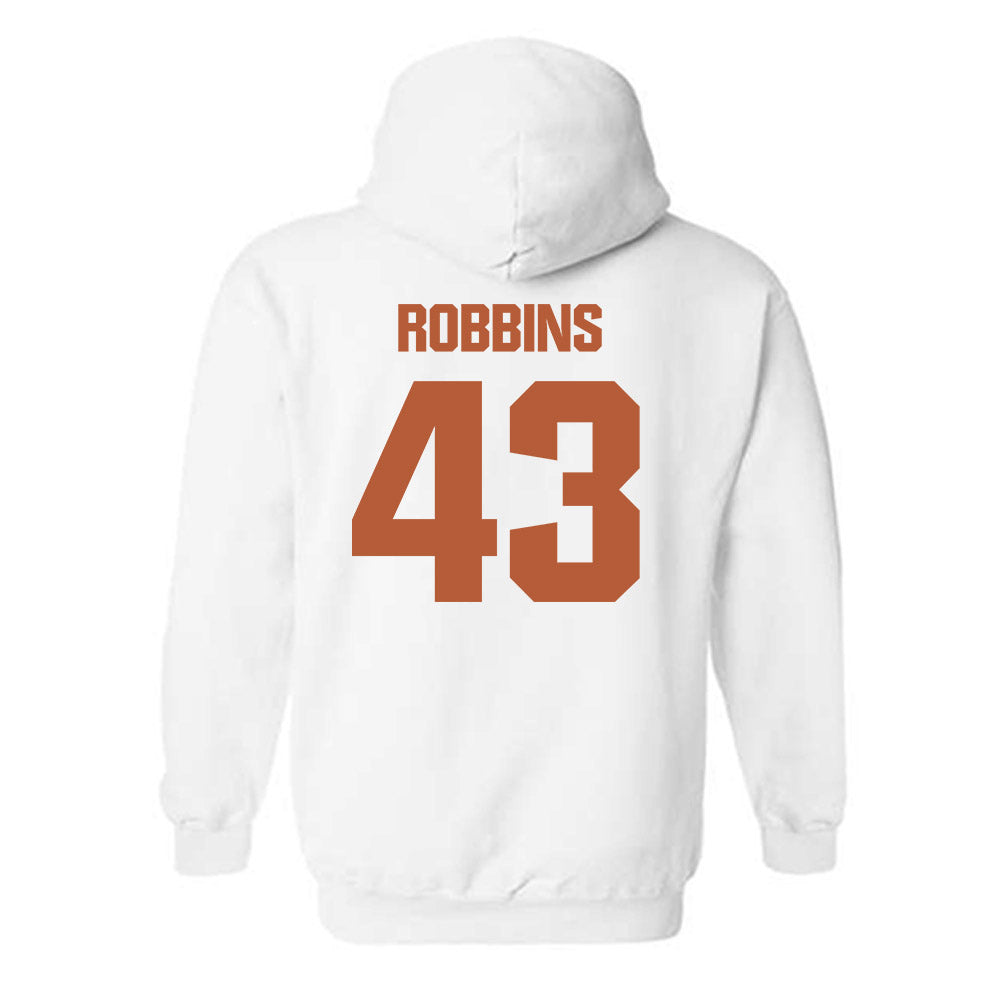 Texas - NCAA Baseball : Aiden Robbins - Classic Shersey Hooded Sweatshirt-1