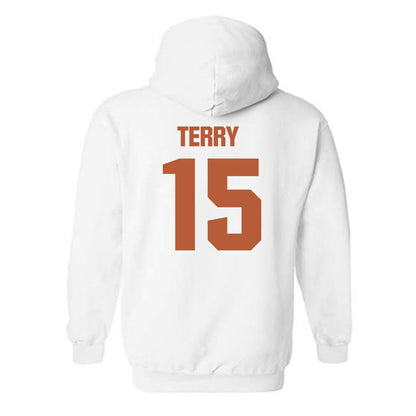 Texas - NCAA Football : Justus Terry - Classic Shersey Hooded Sweatshirt-1