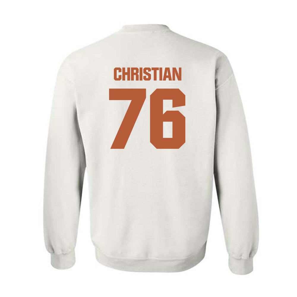 Texas - NCAA Football : Jackson Christian - Classic Shersey Crewneck Sweatshirt-1