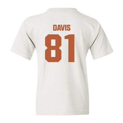 Texas - NCAA Football : Juan Davis - Youth T-Shirt-1