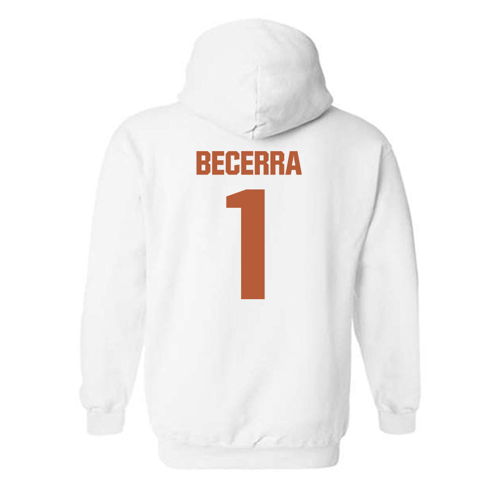 Texas - NCAA Baseball : Temo Becerra - Hooded Sweatshirt-1