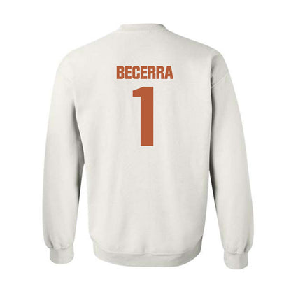 Texas - NCAA Baseball : Temo Becerra - Crewneck Sweatshirt-1