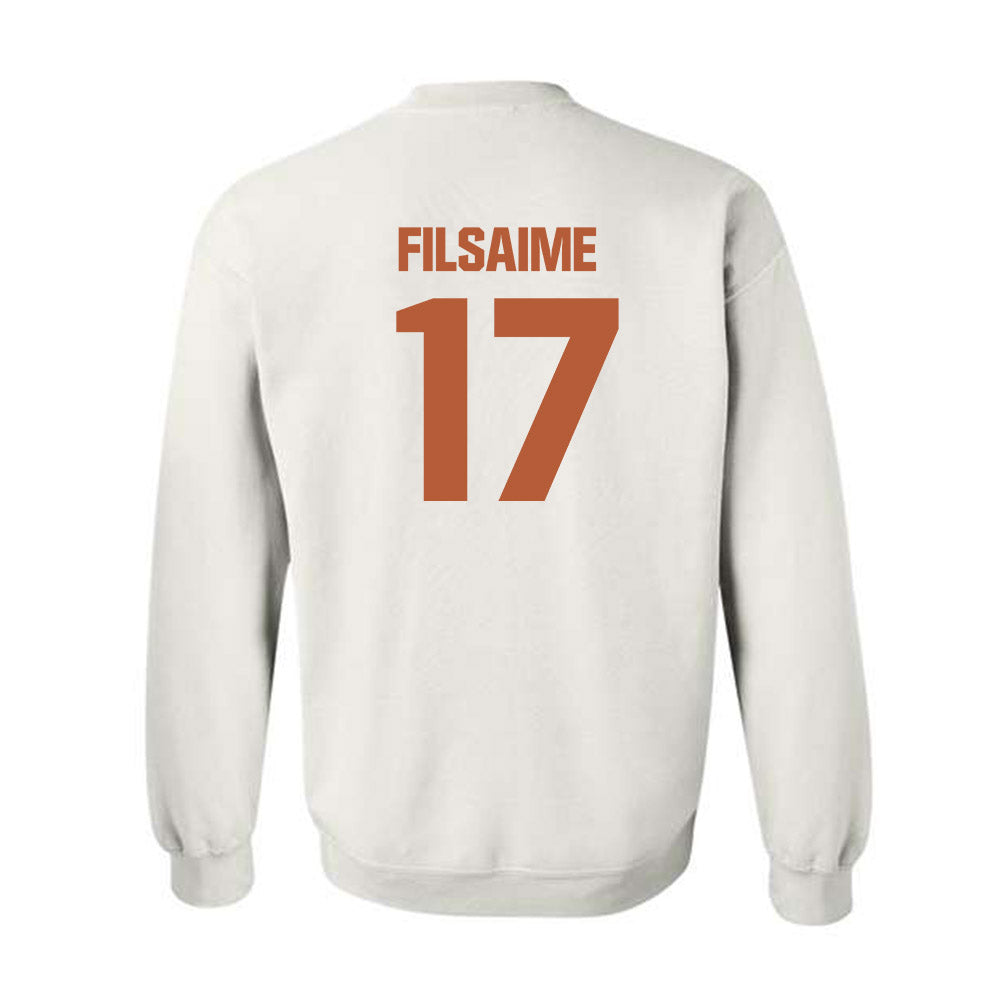 Texas - NCAA Football : Xavier Filsaime - Crewneck Sweatshirt-1