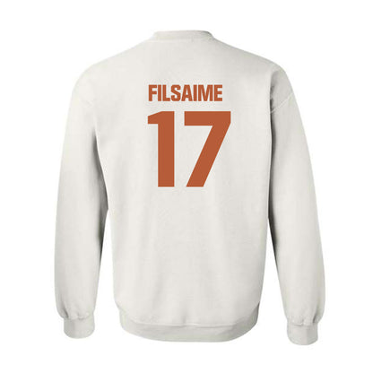 Texas - NCAA Football : Xavier Filsaime - Crewneck Sweatshirt-1
