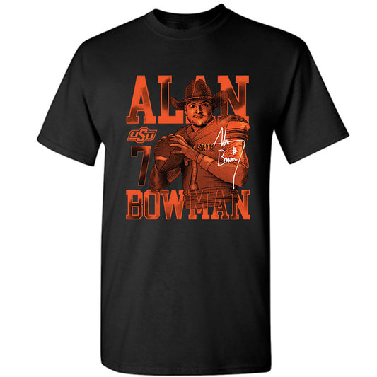 Oklahoma State - NCAA Football : Alan Bowman - Caricature T-Shirt