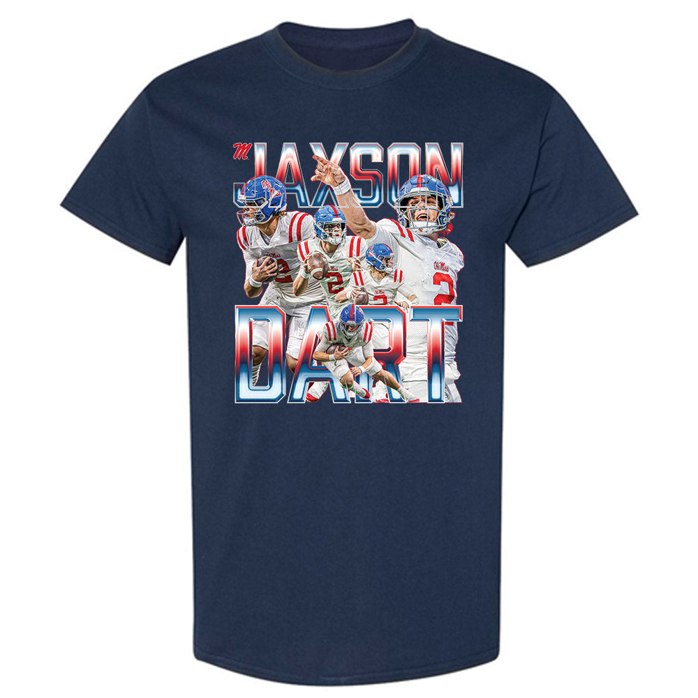 Ole Miss - NCAA Football : Jaxson Dart - T-Shirt-0