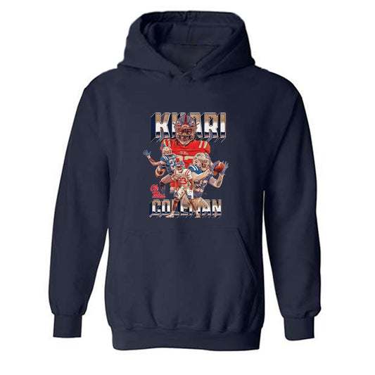 Ole Miss - NCAA Football : Khari Coleman - Player Collage Hooded Sweatshirt