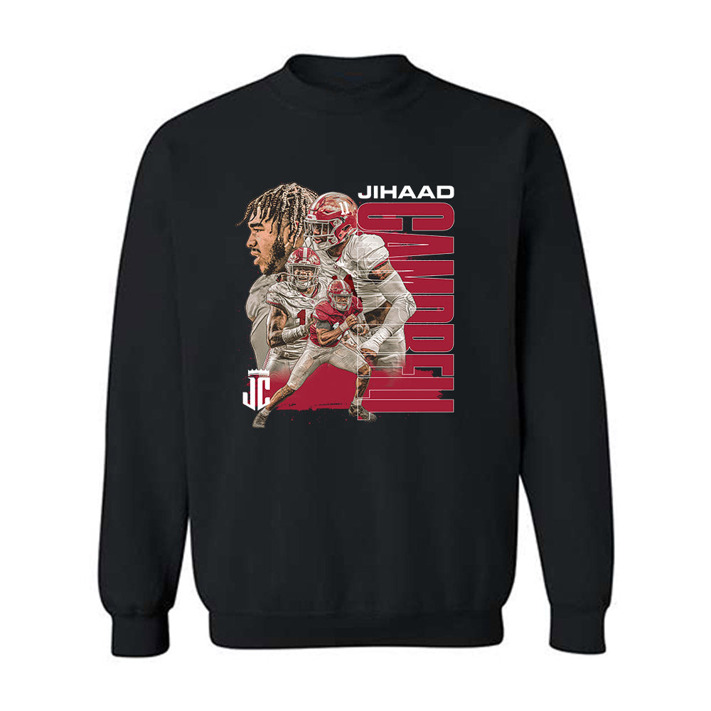 Alabama - NCAA Football : Jihaad Campbell - Player Collage Crewneck Sweatshirt