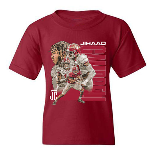 Alabama - NCAA Football : Jihaad Campbell - Player Collage Youth T-Shirt