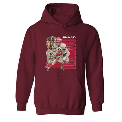 Alabama - NCAA Football : Jihaad Campbell - Player Collage Hooded Sweatshirt