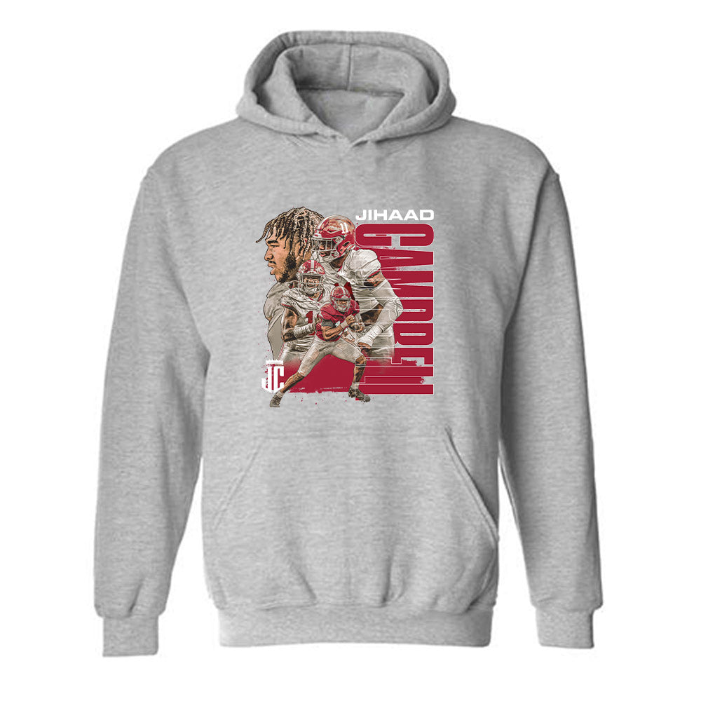 Alabama - NCAA Football : Jihaad Campbell - Player Collage Hooded Sweatshirt