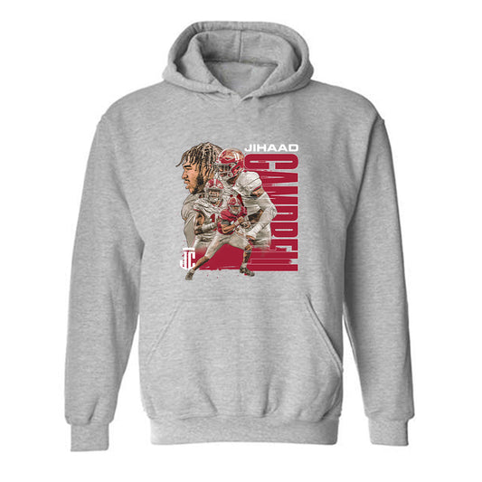 Alabama - NCAA Football : Jihaad Campbell - Player Collage Hooded Sweatshirt