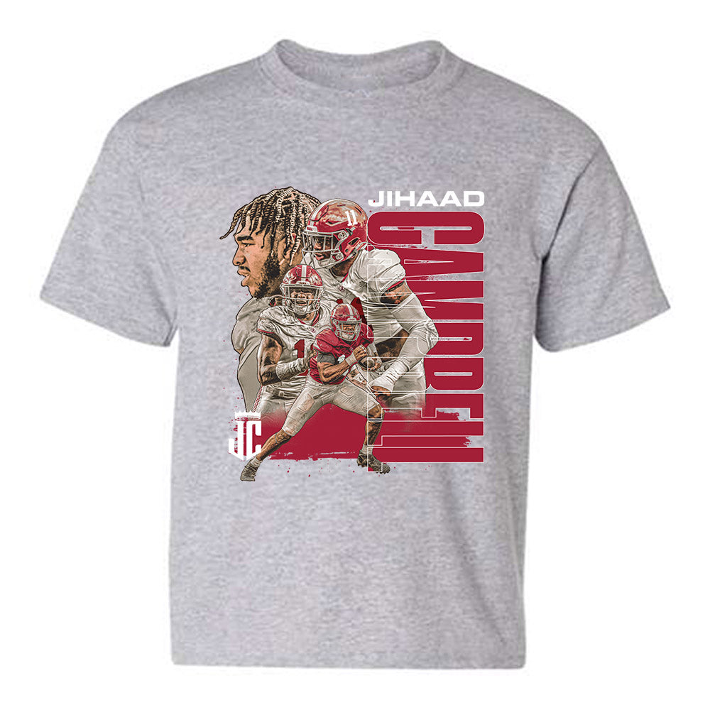 Alabama - NCAA Football : Jihaad Campbell - Player Collage Youth T-Shirt