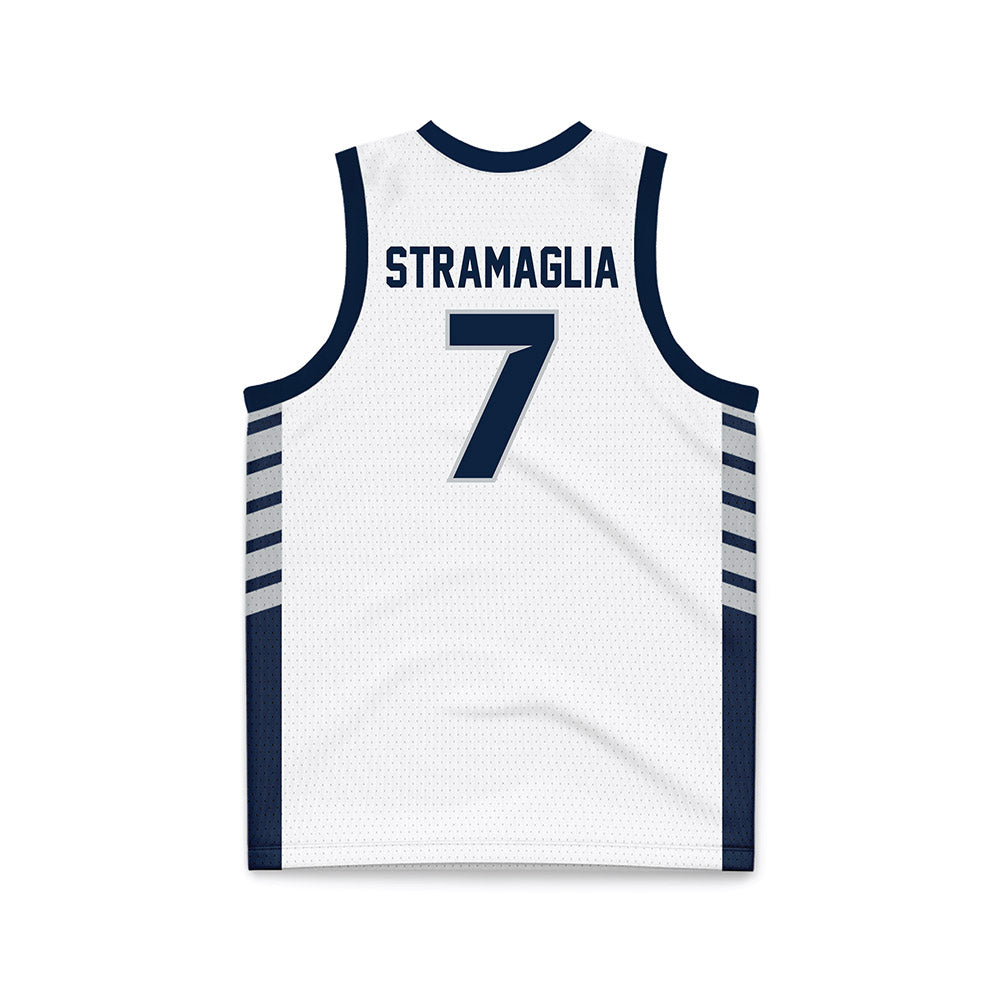 Samford - NCAA Men's Basketball : Paul Stramaglia - 2024 White Basketball Jersey