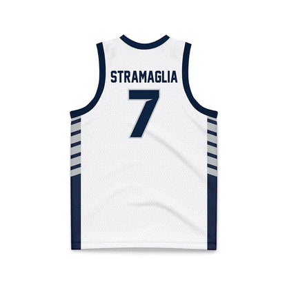 Samford - NCAA Men's Basketball : Paul Stramaglia - 2024 White Basketball Jersey