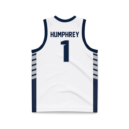 Samford - NCAA Men's Basketball : DaJion Humphrey - 2024 White Basketball Jersey-1