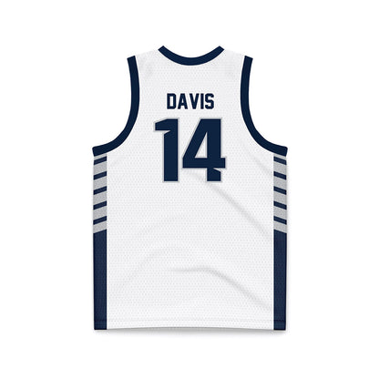 Samford - NCAA Men's Basketball : Brody Davis - 2024 White Basketball Jersey