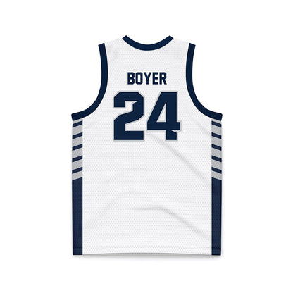 Samford - NCAA Men's Basketball : Brody Boyer - 2024 White Basketball Jersey