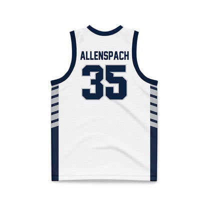 Samford - NCAA Men's Basketball : Riley Allenspach - 2024 White Basketball Jersey