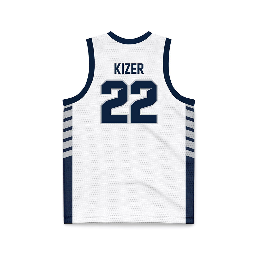 Samford - NCAA Men's Basketball : Thomas Kizer - 2024 White Basketball Jersey