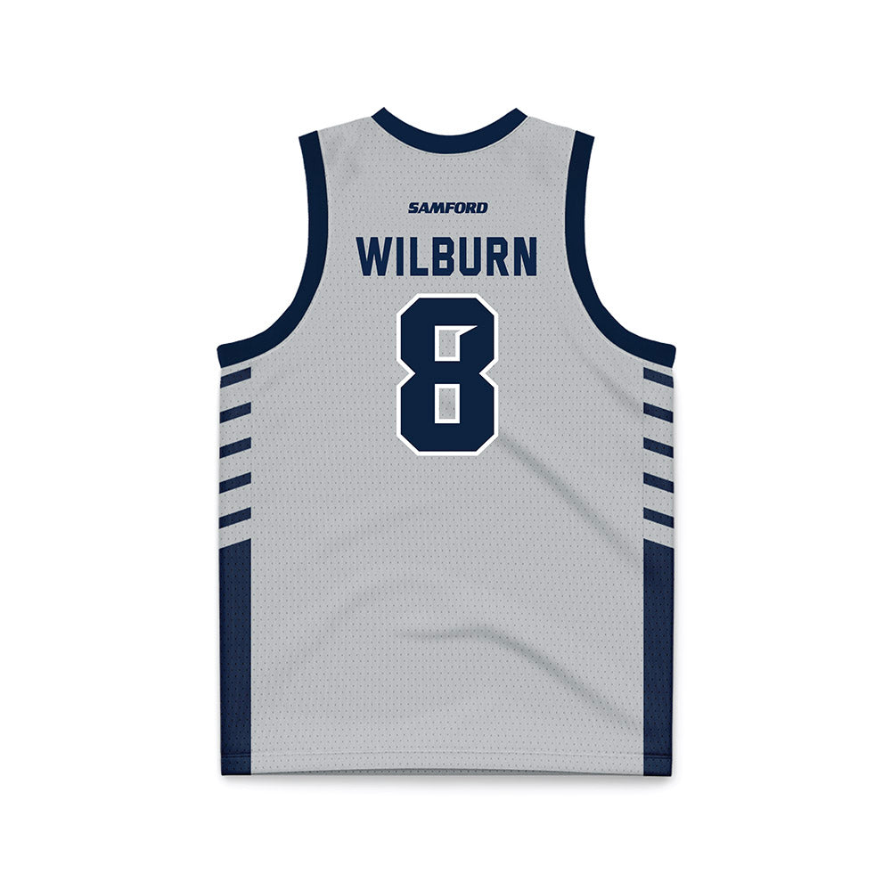 Samford - NCAA Men's Basketball : Zion Wilburn - 2024 Grey Basketball Jersey-1