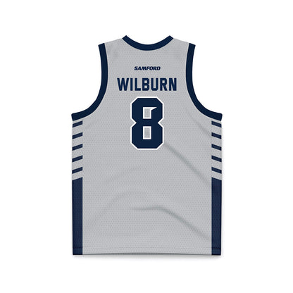 Samford - NCAA Men's Basketball : Zion Wilburn - 2024 Grey Basketball Jersey-1