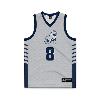 Samford - NCAA Men's Basketball : Zion Wilburn - 2024 Grey Basketball Jersey-0