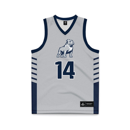 Samford - NCAA Men's Basketball : Brody Davis - 2024 Grey Basketball Jersey-0