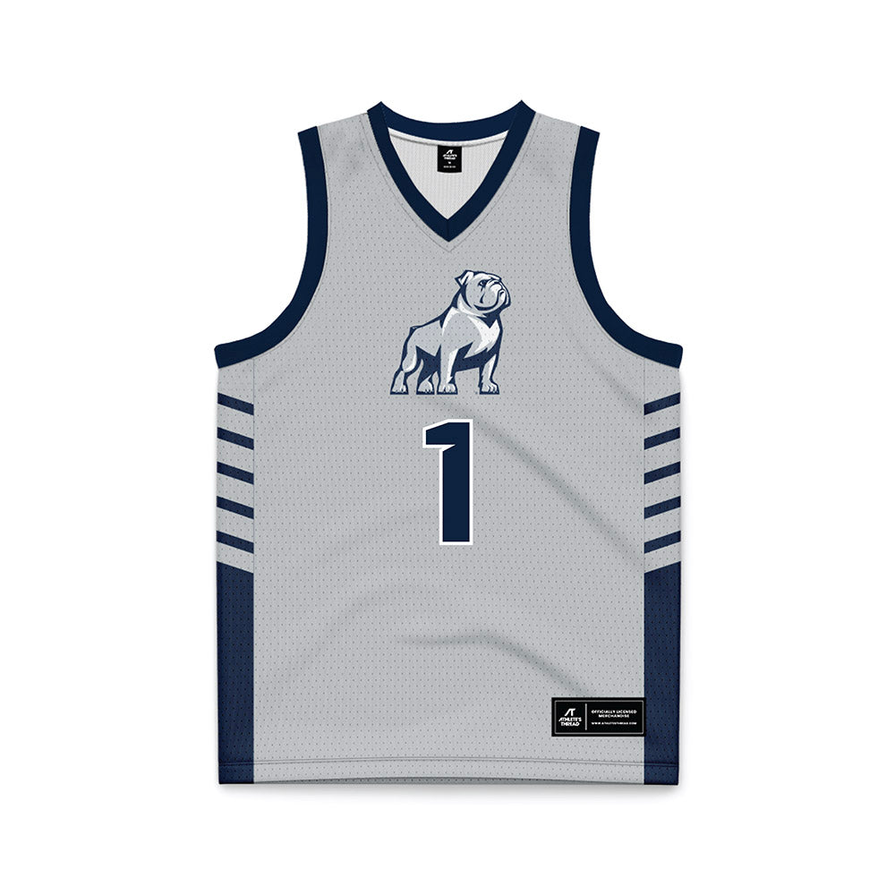 Samford - NCAA Men's Basketball : Joshua Holloway - 2024 Grey Basketball Jersey-0