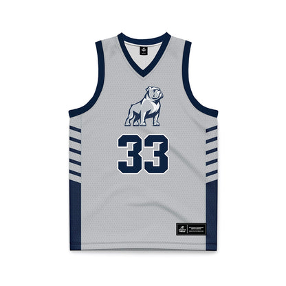 Samford - NCAA Men's Basketball : Zach Lamey - 2024 Grey Basketball Jersey-0