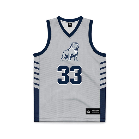 Samford - NCAA Men's Basketball : Zach Lamey - 2024 Grey Basketball Jersey-0