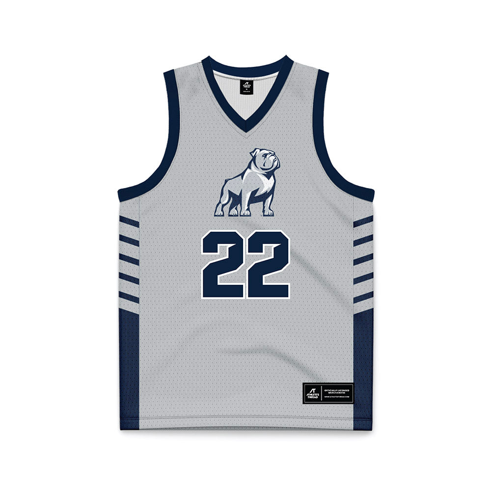 Samford - NCAA Men's Basketball : Thomas Kizer - 2024 Grey Basketball Jersey-0