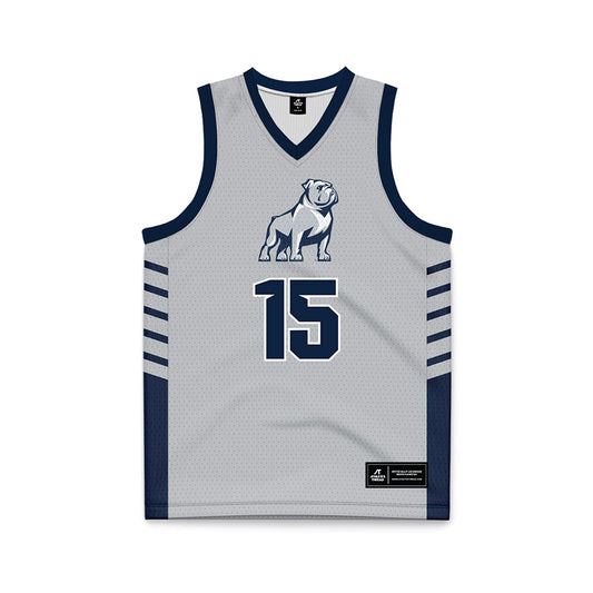 Samford - NCAA Men's Basketball : Grayson Walters - 2024 Grey Basketball Jersey-0