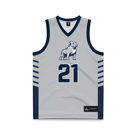 Samford - NCAA Men's Basketball : Rylan Jones - 2024 Grey Basketball Jersey-0